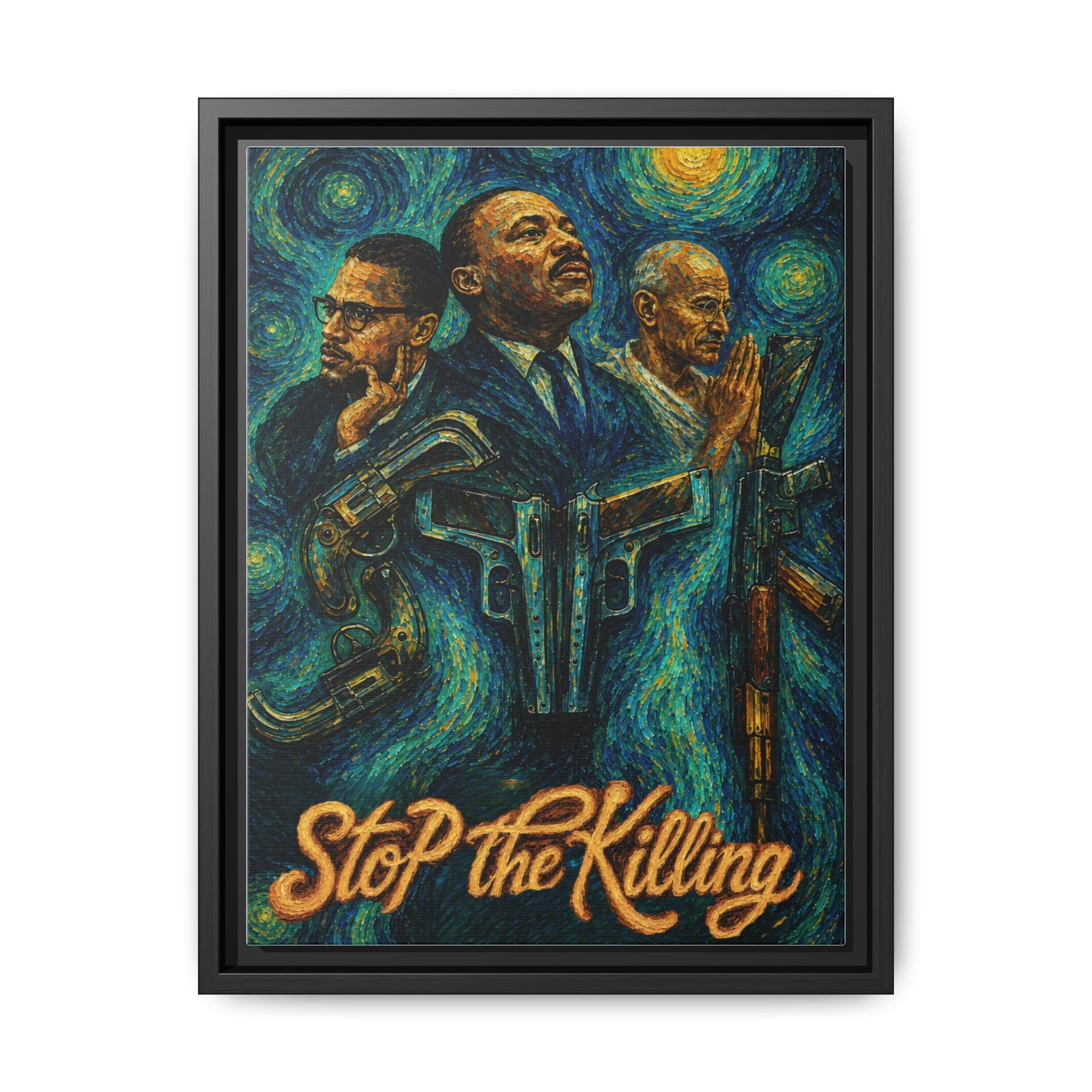 Fallen Kings Ocean Depths Matte Canvas, Framed Black