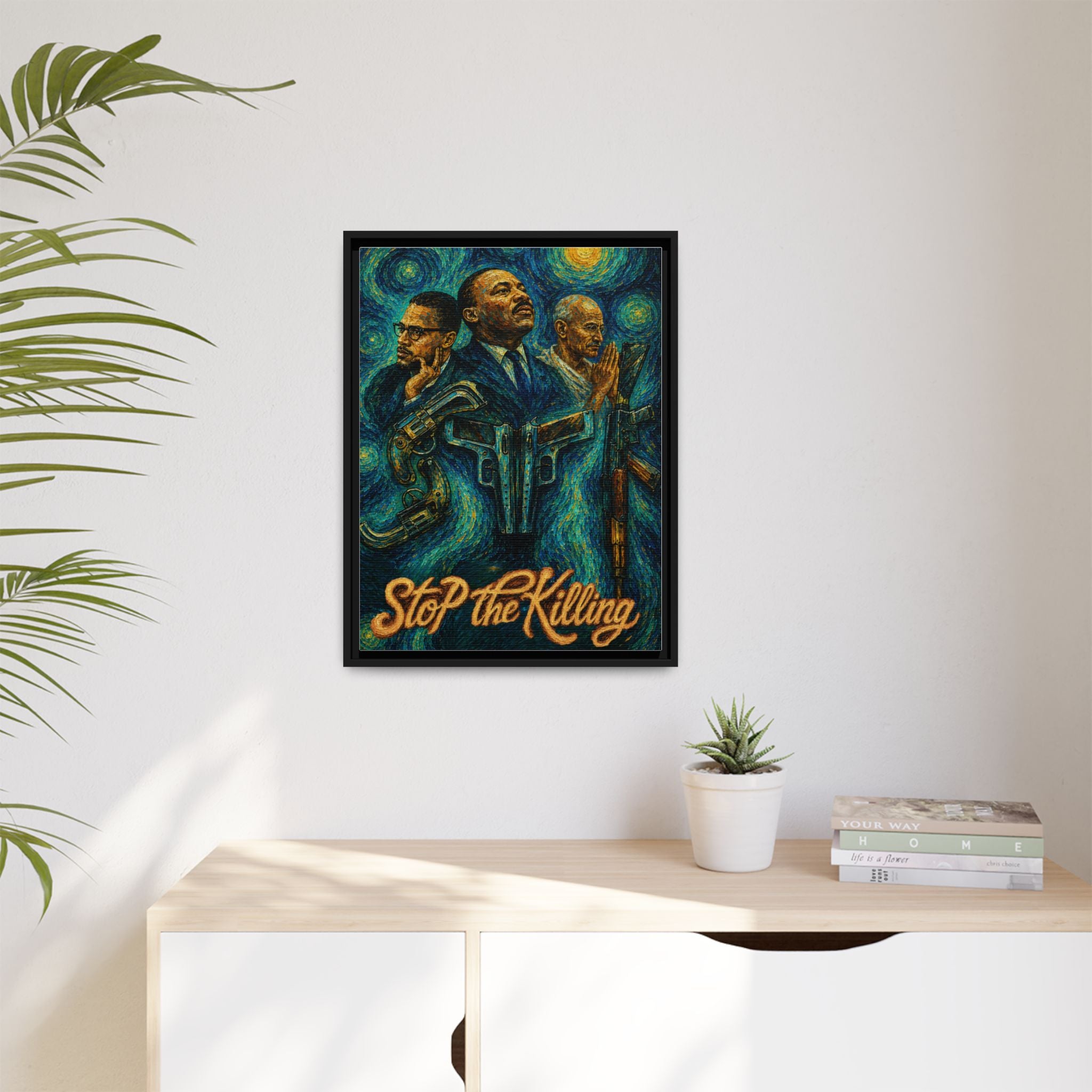 Fallen Kings Ocean Depths Matte Canvas, Framed Black