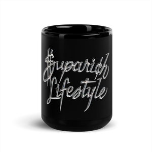 Suparich Lifestyle Chrome Black Glossy Mug