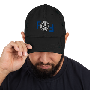 FOF BW Distressed Dad Hat