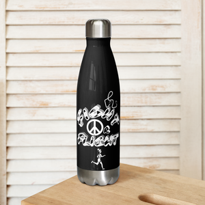 Fight or Flight Black-GW Stainless steel water bottle