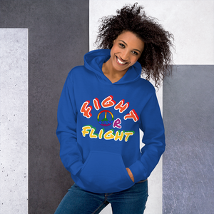 Fight or Flight Multi Royal Blue Unisex Hoodie